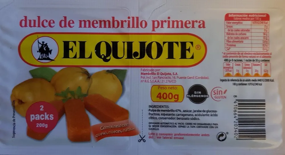 Dulce de membrillo primera