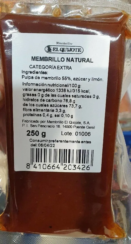 Membrillo natural