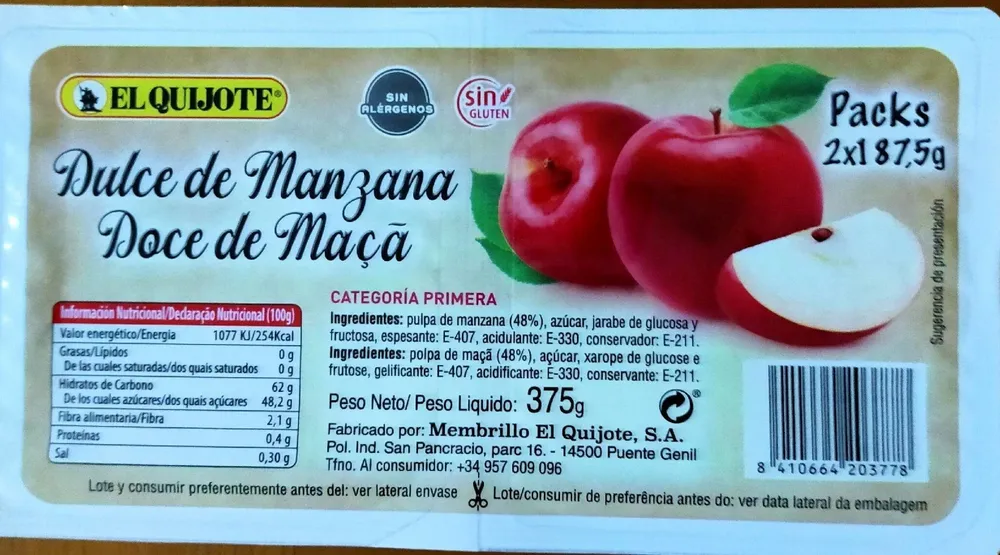 Dulce de manzana