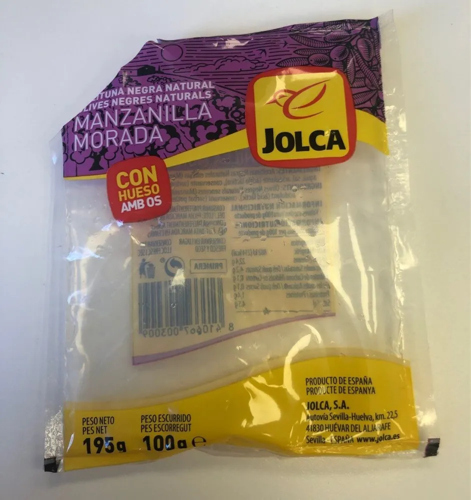 Aceituna morada con hueso