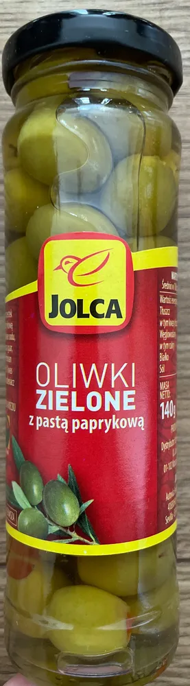 Oliwki zielone z pastą paprykową