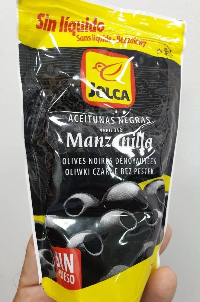 Aceitunas manzanilla negras deshuesadas