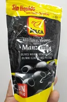 Aceitunas manzanilla negras deshuesadas
