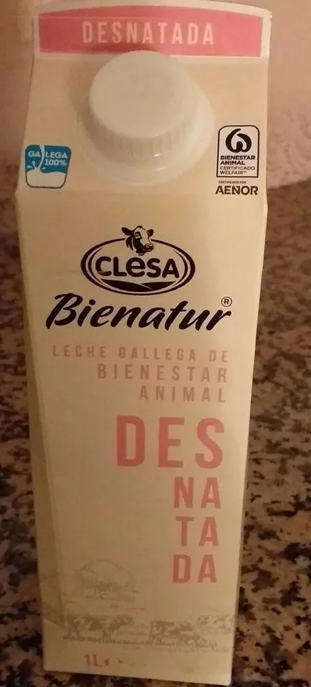 Leche desnatada