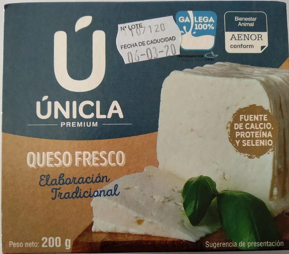 Queso fresco Únicla