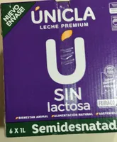 Leche Premium Unicla semidesnatada sin lactosa