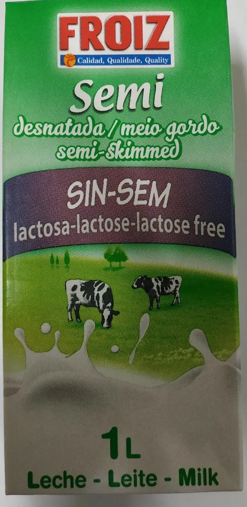 Leche semidesnatada sin lactosa
