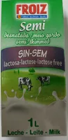 Leche semidesnatada sin lactosa