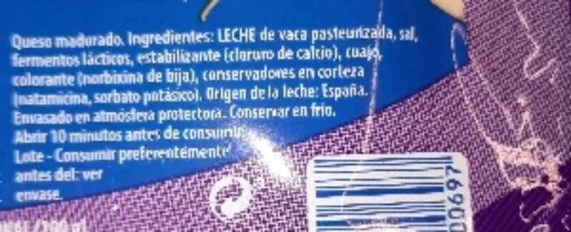 Queso sin lactosa