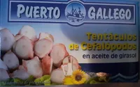 Tentáculos de cefalópodos en aceite girasol
