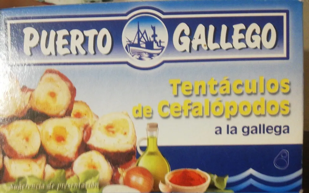 Tentáculos de cefalópodos a la gallega