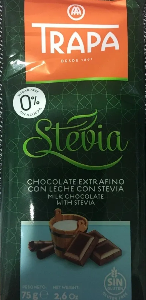 Chocolate con leche con stevia