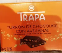 Turrón de chocolate con avellanas