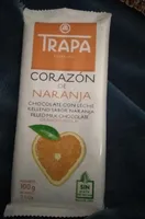 Chocolate con leche corazón de naranja