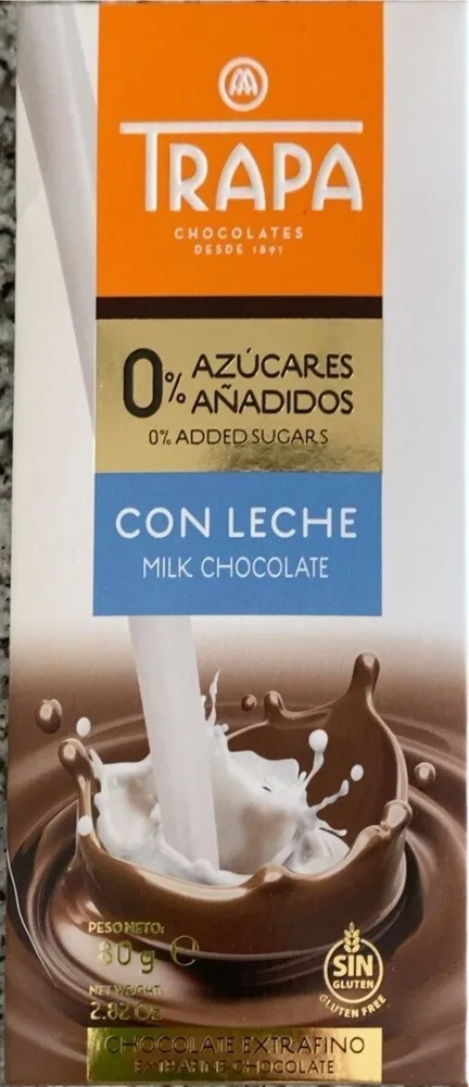 Chocolate con leche 0%