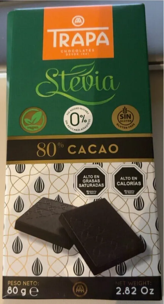 Chocolate 80% Stevia