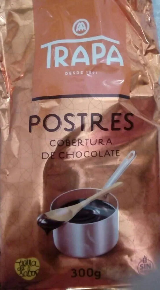 Postres cobertura de chocolate