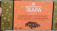 Turrón de chocolate con leche y almendras