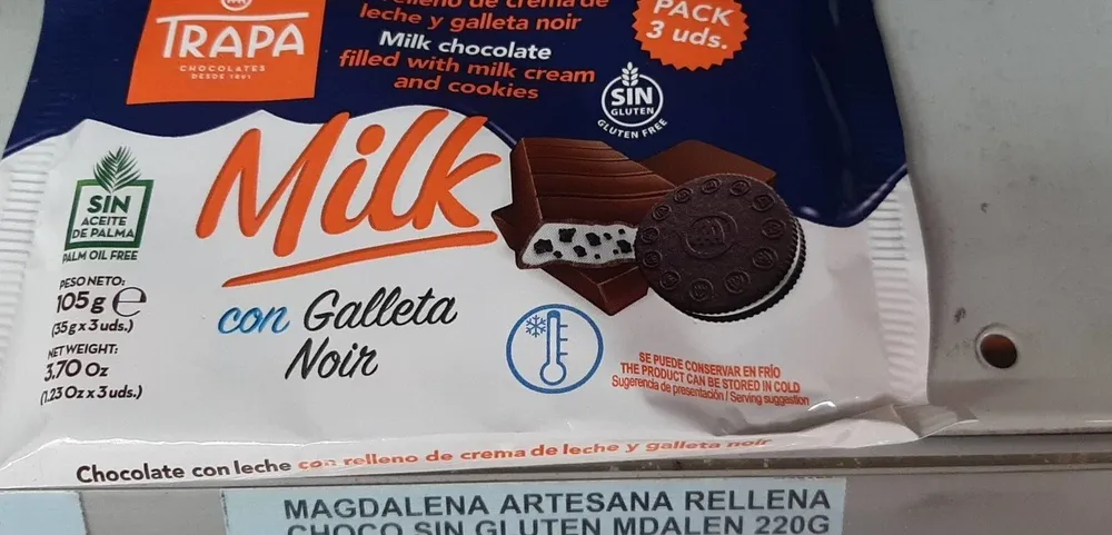 Milk con Galleta Noir