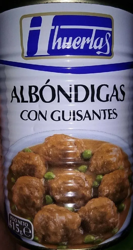 Boulettes de viande et petit pois