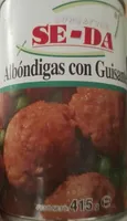 Albóndigas con guisantes