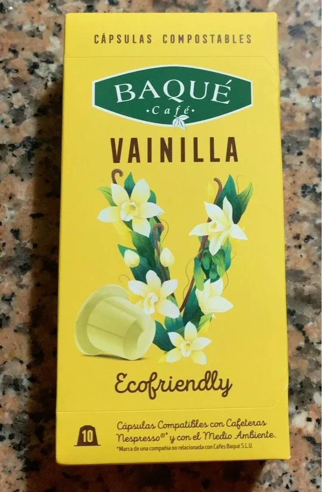 Cafe baque vainilla ecofriendly