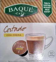 Café cortado con crema