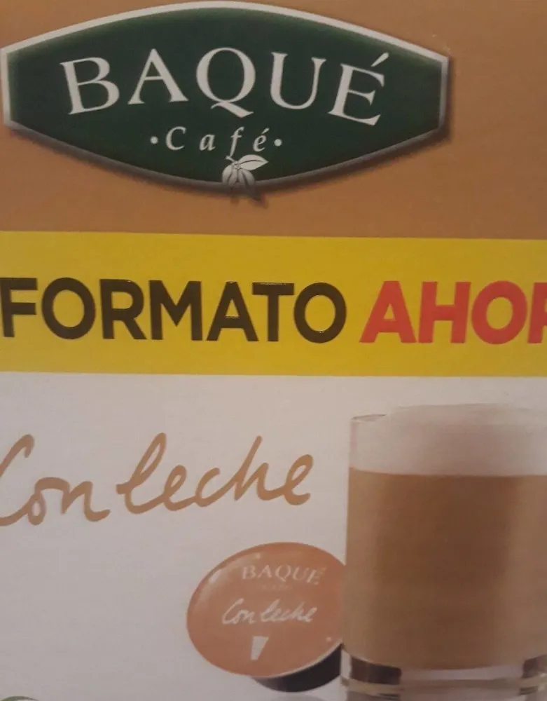 Cafe baqué con leche
