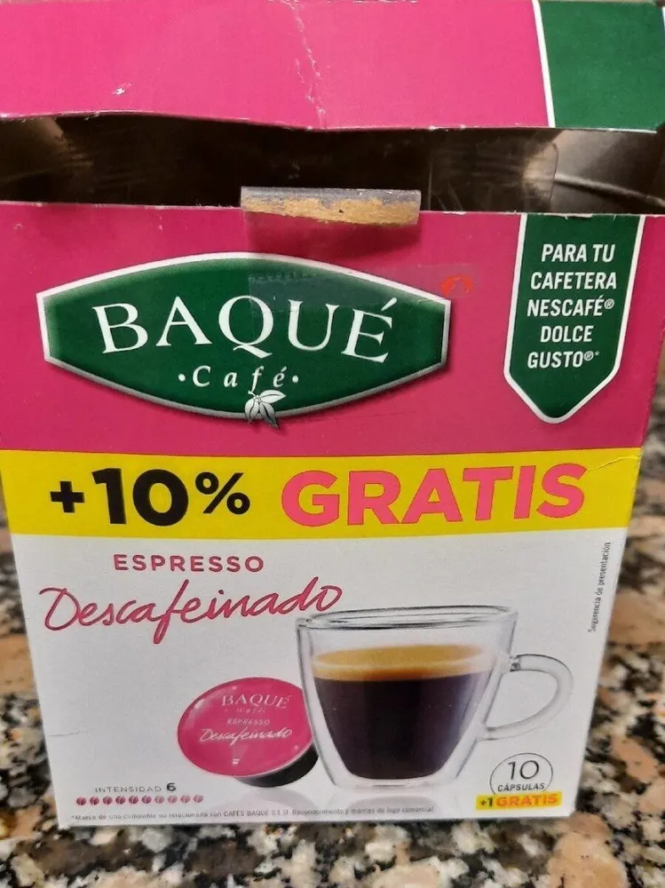 Cápsulas expresión descafeinado