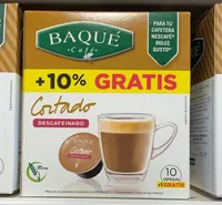 Cafe capsula cortado descafeinado