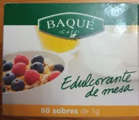 Edulcorante de mesa en sobres