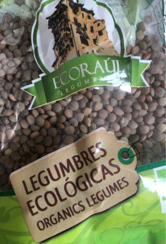 Legumbres ecologicas lenteja pardina