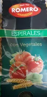 Espirales con vegetales