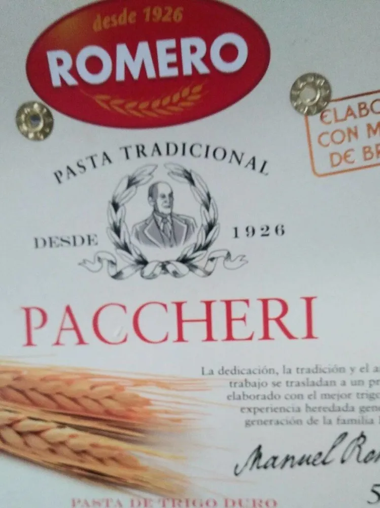Pasta paccheri