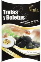 Trufas y boletus rehogados en aceite de oliva