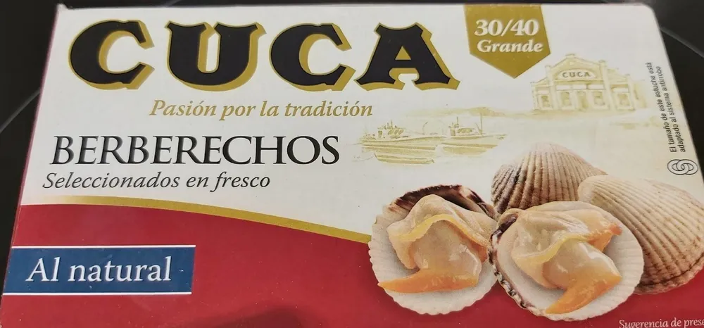 Berberechos  al natural