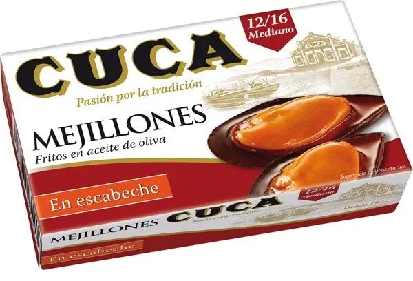Mejillones  en escabeche 12/16