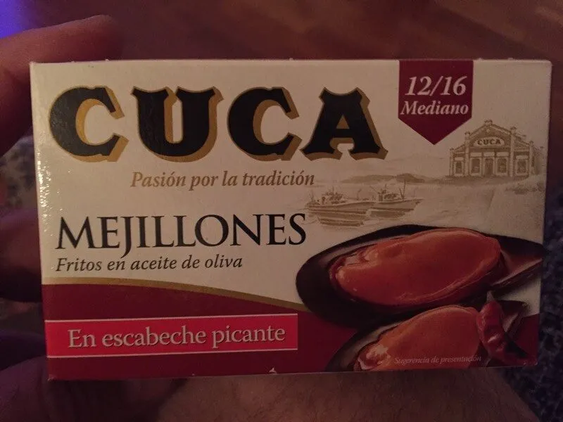 Mejillón Escabeche Picante 12-16 PZ. Cuca