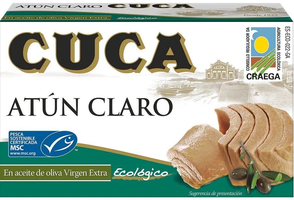 Atún claro aceite de oliva virgen extra ecológico