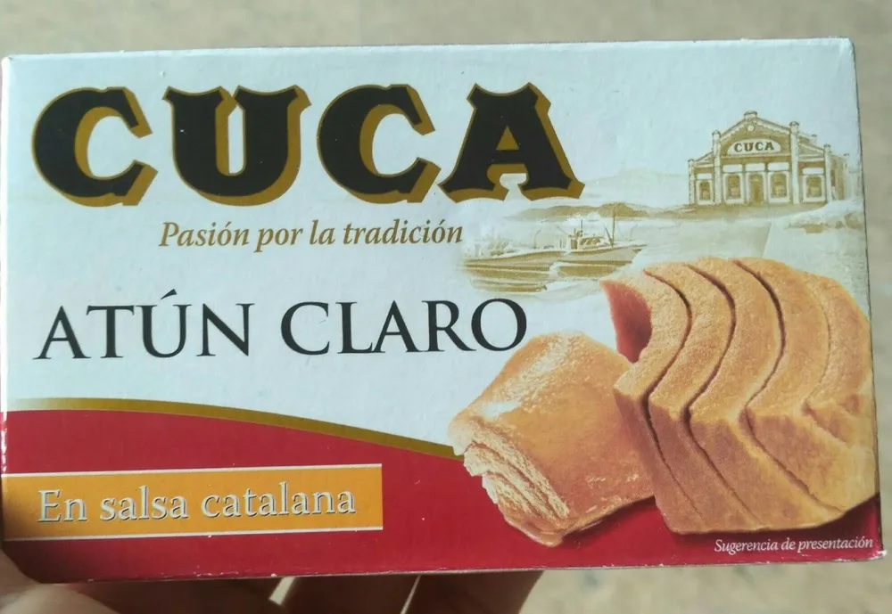 Cuca atún claro en salsa catalana