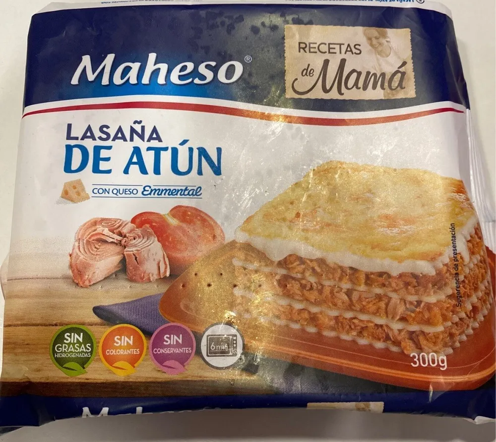 Lasaña de atún