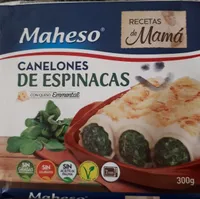 Canelones de espinacas con queso emmental imp