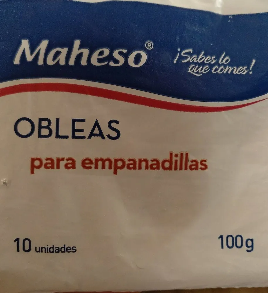 Obleas para empanadillas