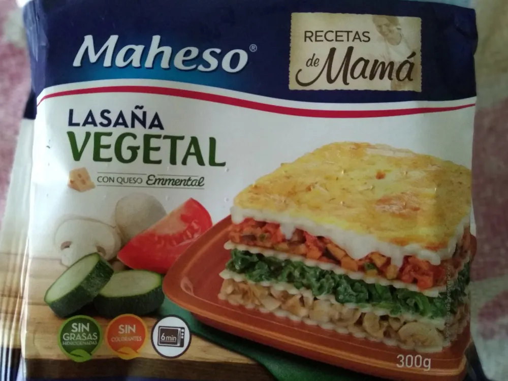 Lasaña vegetal