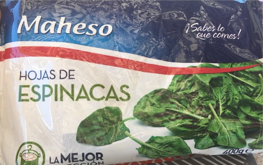 Hojas de espinacas