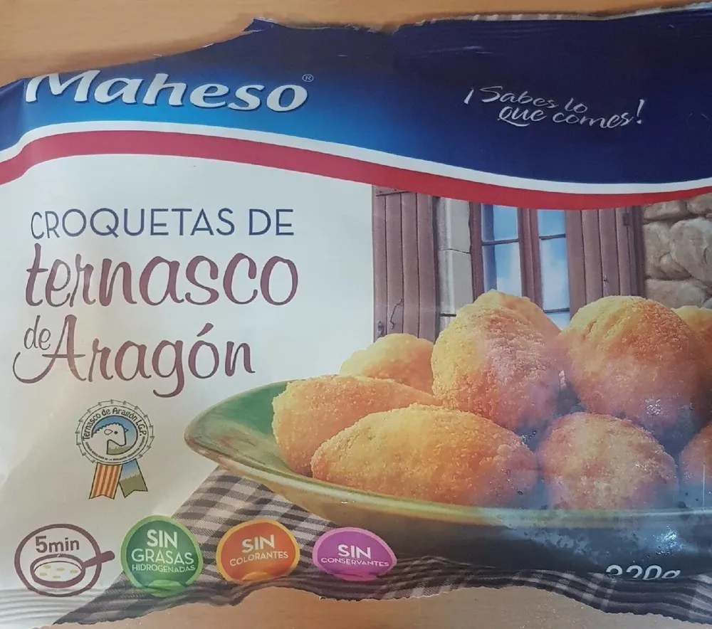 Croquetas de ternasco de Aragon