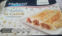 Canelones de carne con bechamel