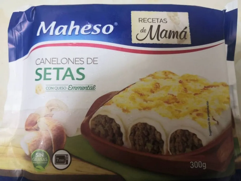 Canelones de setas