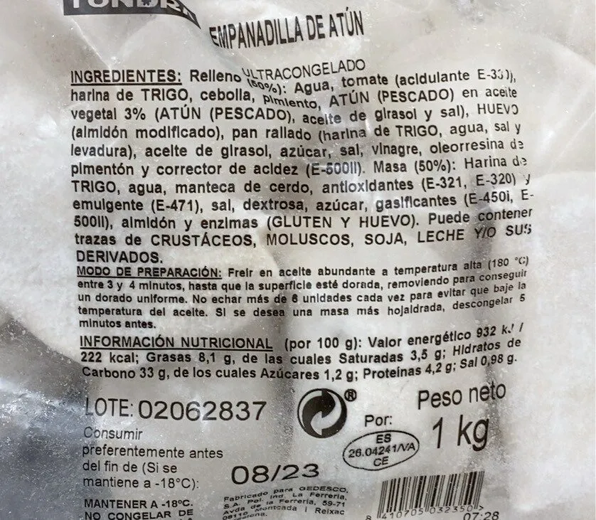 Empanadillas de atún