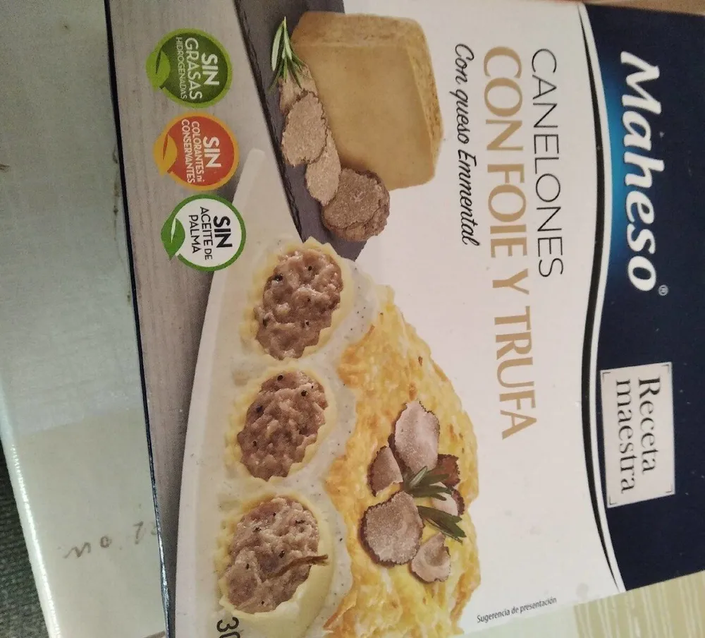Canelones Con Foie Y Trufa